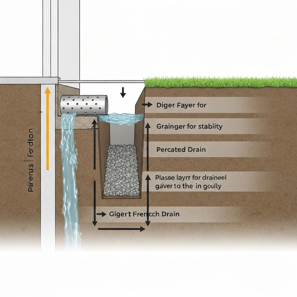 French Drains process diagram